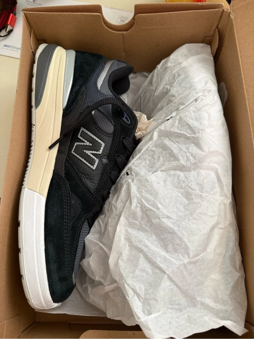 New Balance Black and Gray Andrew Reynolds 993-Style Men's Sneaker